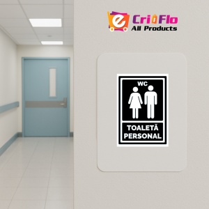 Indicator Negru toaleta personal, Sticker autocolant - Img 4