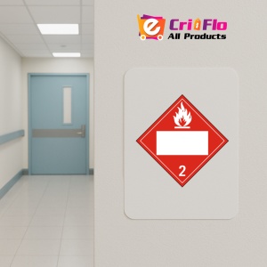 Indicator Neutra pentru gaz inflamabil clasa 2, Sticker autocolant - Img 4