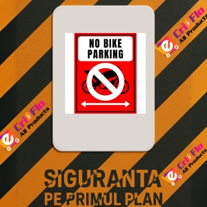 Indicator No bike parking, Sticker autocolant - Img 2