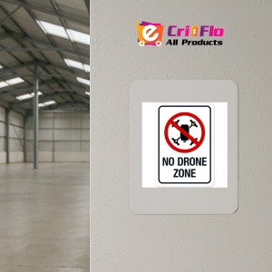 Indicator No drone zone sign, Sticker autocolant - Img 3