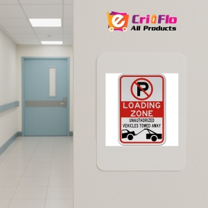 Indicator No Parking Loading Zone Sign, Sticker autocolant - Img 4