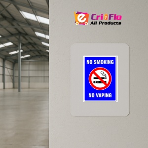 Indicator No smoking no vaping, Sticker autocolant - Img 3