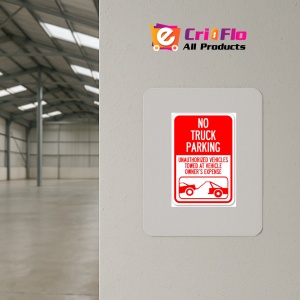 Indicator No truck parking sign, Sticker autocolant - Img 3