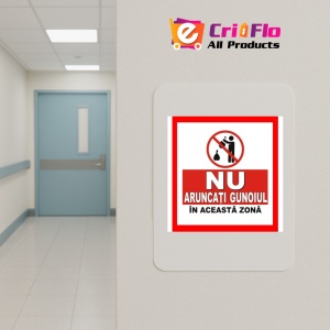 Indicator Nu aruncati gunoiul in aceasta zona, Sticker autocolant - Img 4