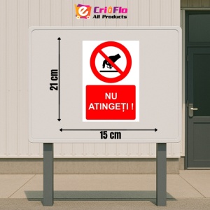 Indicator Nu atingeti indicator de interzicere, Sticker autocolant - Img 2