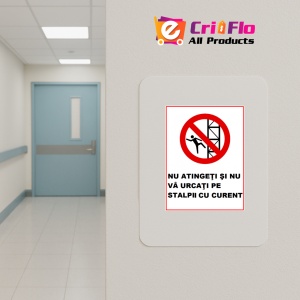 Indicator Nu atingeti si nu va urcati pe stalpii de curent, Sticker autocolant - Img 4