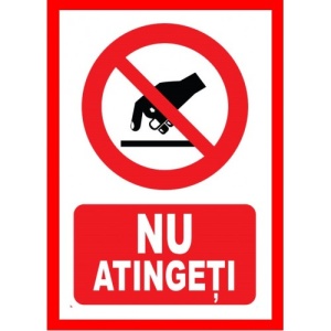 Indicator Nu atingeti, Sticker autocolant