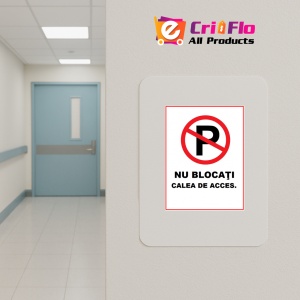 Indicator Nu blocati calea de acces, Sticker autocolant - Img 4