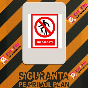 Indicator Nu calcati, Sticker autocolant - Img 2