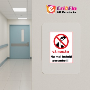 Indicator Nu mai hraniti porumbeii, Sticker autocolant - Img 4