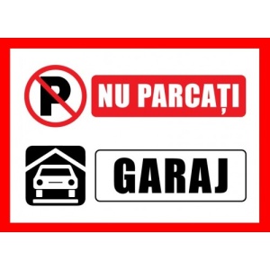 Indicator Nu parcati garaj, Sticker autocolant - Img 1
