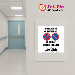 Indicator Nu parcati si nu stationati nu blocati accesul in garaj, Sticker autocolant - Img 4