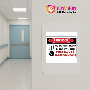 Indicator Nu puneti mana si nu atingeti pericol de electrocutare, Sticker autocolant - Img 4