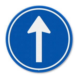 Indicator Numai inainte, Sticker autocolant