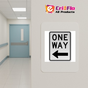 Indicator One Way Left Sign, Sticker autocolant - Img 4