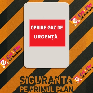 Indicator Oprire in caz de urgenta, Sticker autocolant - Img 2