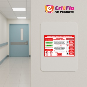 Indicator Organizarea apararii impotriva incendiilor, Sticker autocolant - Img 4