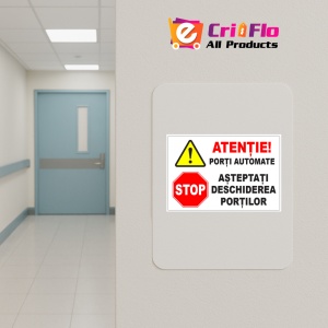Indicator Panou pentru porti automate, Sticker autocolant - Img 4