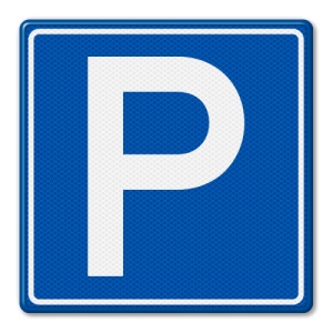 Indicator Parcare permisa, Sticker autocolant