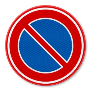 Indicator Parcarea interzisa (2), Sticker autocolant