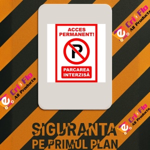 Indicator Pentru acces permanent parcarea interzisa, Sticker autocolant - Img 2