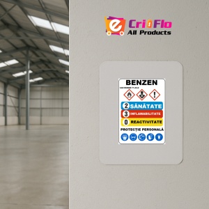 Indicator Pentru benzen, Sticker autocolant - Img 3