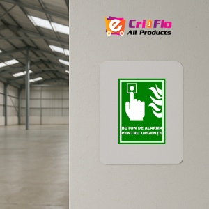 Indicator Pentru buton de alarma pentru urgente, Sticker autocolant - Img 3