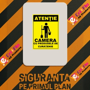 Indicator Pentru camera cu produsele de curatenie, Sticker autocolant - Img 2