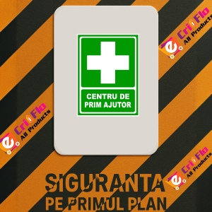 Indicator Pentru centru de prim ajutor, Sticker autocolant - Img 2