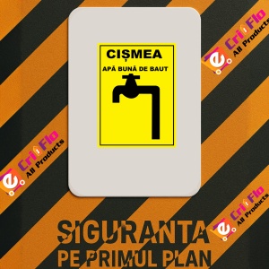 Indicator pentru cismea apa buna de baut, Sticker autocolant - Img 2