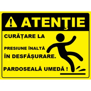 Indicator Pentru curatat si spalat la presiune inalta, Sticker autocolant