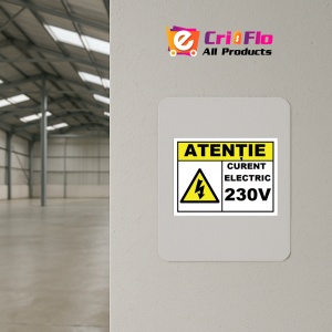 Indicator Pentru curent electric 230V, Sticker autocolant - Img 3