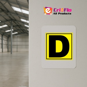 Indicator Pentru depozit litera D randul D si poarta D, Sticker autocolant - Img 3