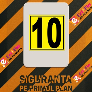 Indicator Pentru depozit numarul 10 randul 10 poarta 10, Sticker autocolant - Img 2
