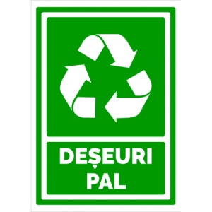 Indicator Pentru deseuri pal, Sticker autocolant