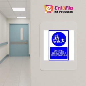 Indicator Pentru dirijarea obligatorie a stivuitoarelor, Sticker autocolant - Img 4