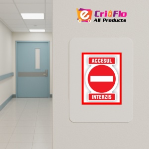 Indicator Pentru interzicere accesul interzis, Sticker autocolant - Img 4