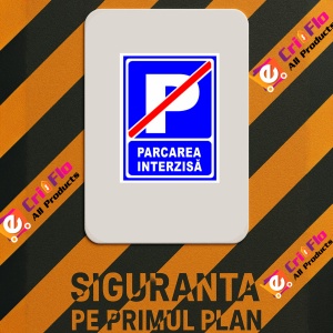 Indicator Pentru interzicere parcare interzisa, Sticker autocolant - Img 2