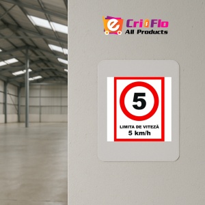 Indicator Pentru limita de viteza 10 km la ora, Sticker autocolant - Img 3