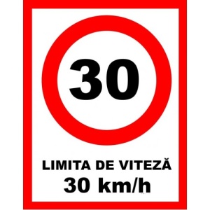 Indicator Pentru limita de viteza 5 km la ora, Sticker autocolant