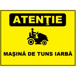 Indicator Pentru masina de tuns iarba, Sticker autocolant