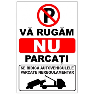 Indicator Pentru masinile parcate neregulamentar, Sticker autocolant - Img 1