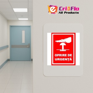 Indicator Pentru oprire de urgenta, Sticker autocolant - Img 4