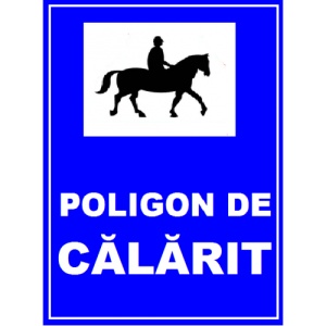 Indicator Pentru poligon de calarit, Sticker autocolant