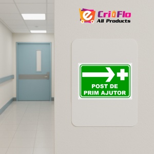 Indicator Pentru post de prim ajutor, Sticker autocolant - Img 4
