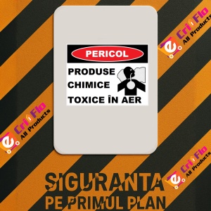 Indicator Pentru produse chimice in aer, Sticker autocolant - Img 2