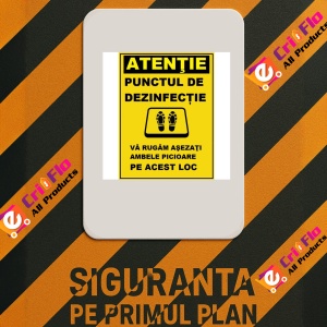Indicator Pentru punctul de dezinfectie, Sticker autocolant - Img 2
