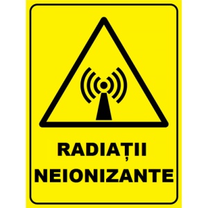 Indicator Pentru radiatii neionizante, Sticker autocolant