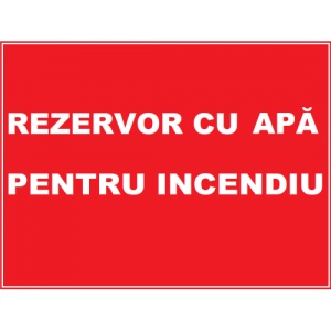 Indicator Pentru rezervor cu apa pentru incendiu, Sticker autocolant - Img 1