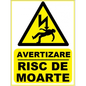 Indicator Pentru risc de moarte, Sticker autocolant